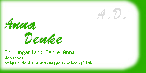 anna denke business card